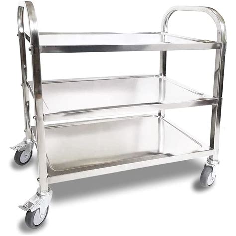 stainless steel utility cart with single locking cabinet|Stainless Steel Utility Cart With Cabinet .